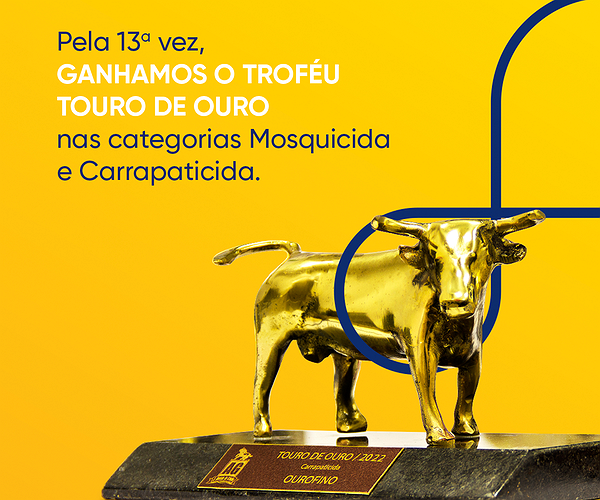 Notícias - Ourofino recebe Troféu Touro de Ouro pela 13ª vez consecutiva